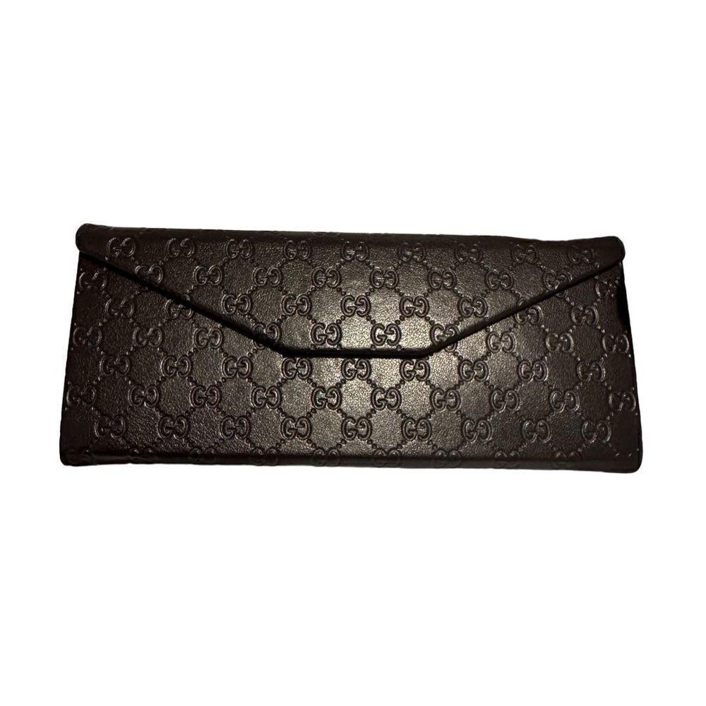 Gucci Black Embossed Clutch